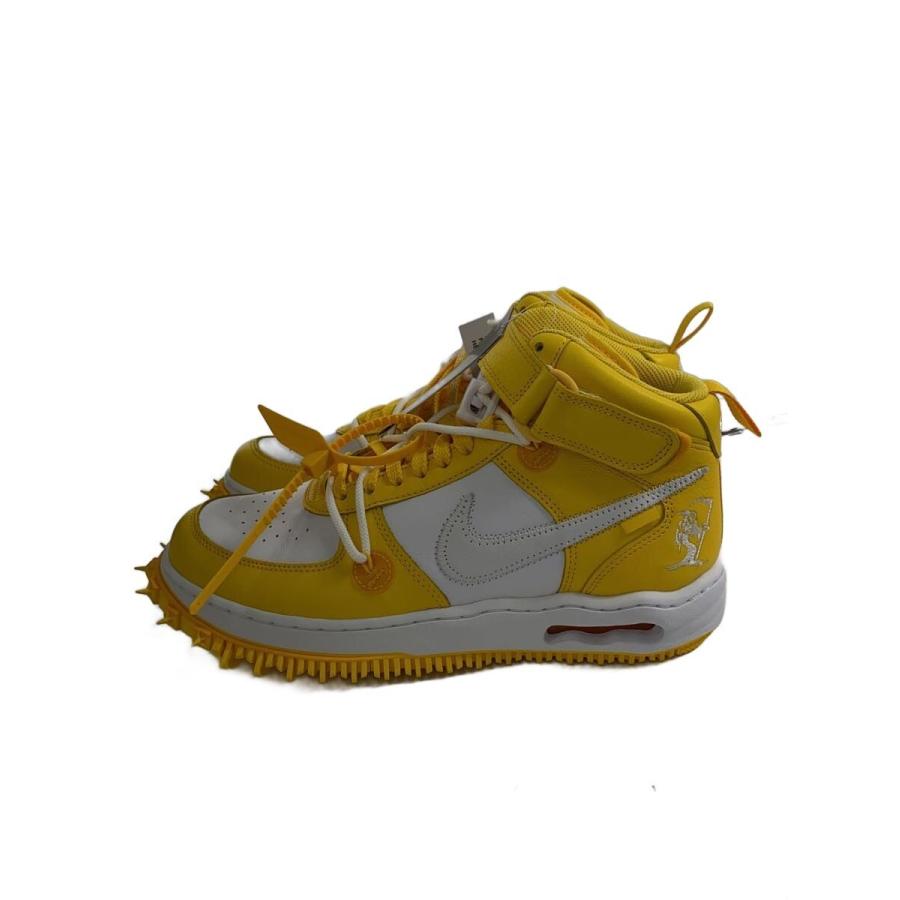 NIKE◇OFF-WHITE X AIR FORCE 1 MID_オフホワイト エアフォース ミッド 