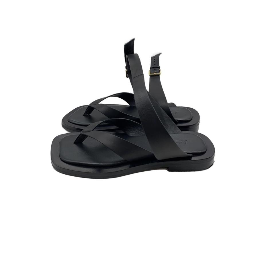 美品 AEMERY ブラックサンダル ストラップ A.EMERY/サンダル/36/BLK : セカンドストリートYahoo!店 - 通販
