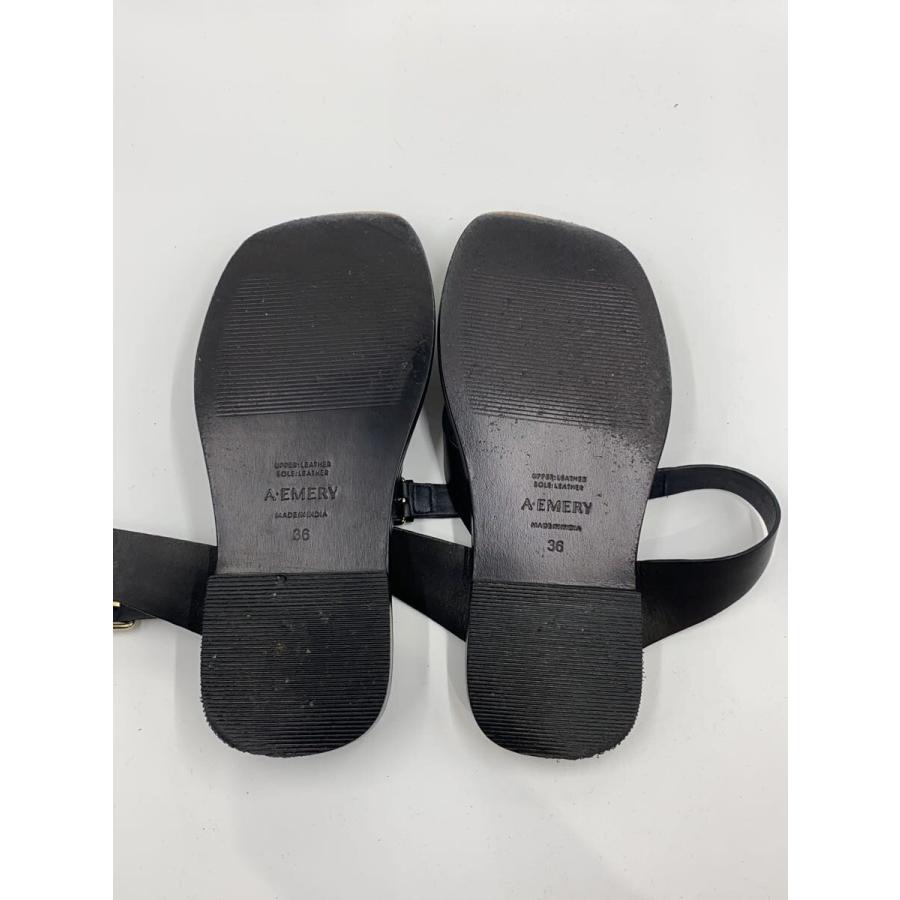 美品 AEMERY ブラックサンダル ストラップ A.EMERY/サンダル/36/BLK : セカンドストリートYahoo!店 - 通販