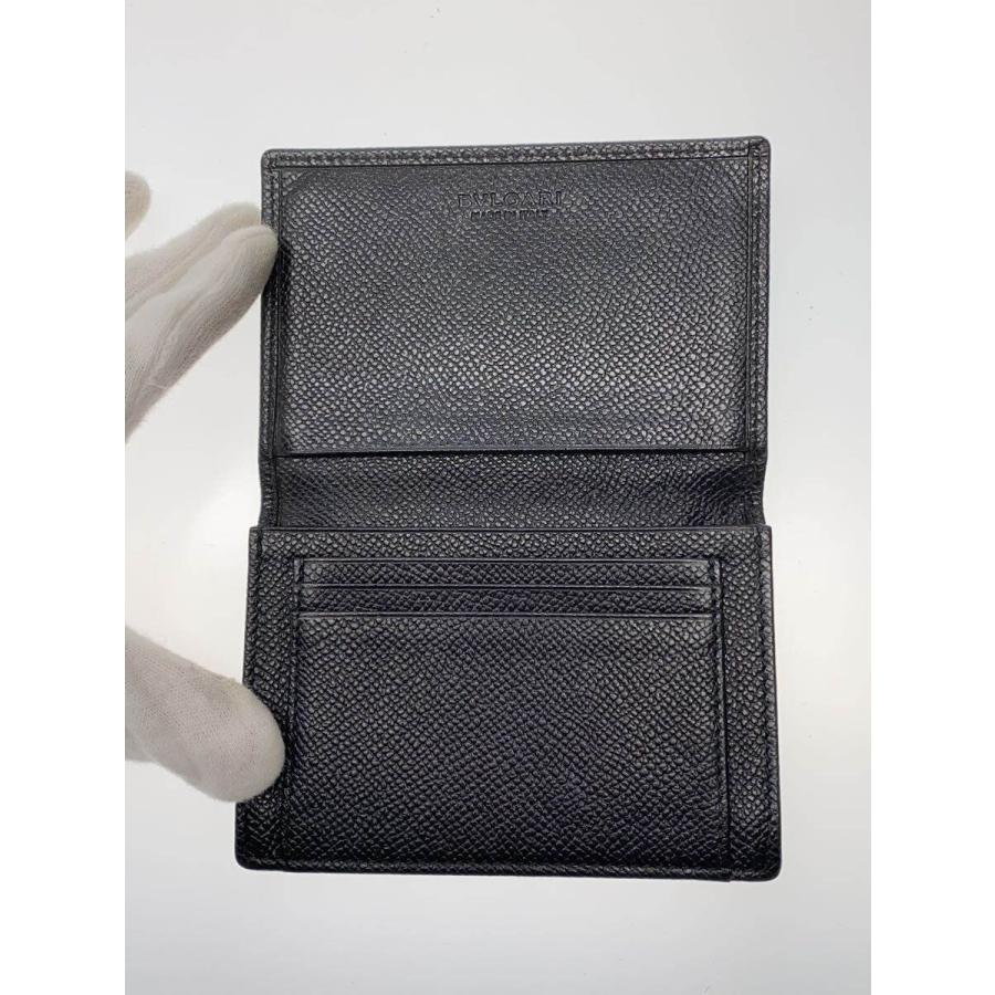 BVLGARI◇カードケース/-/BLK/無地