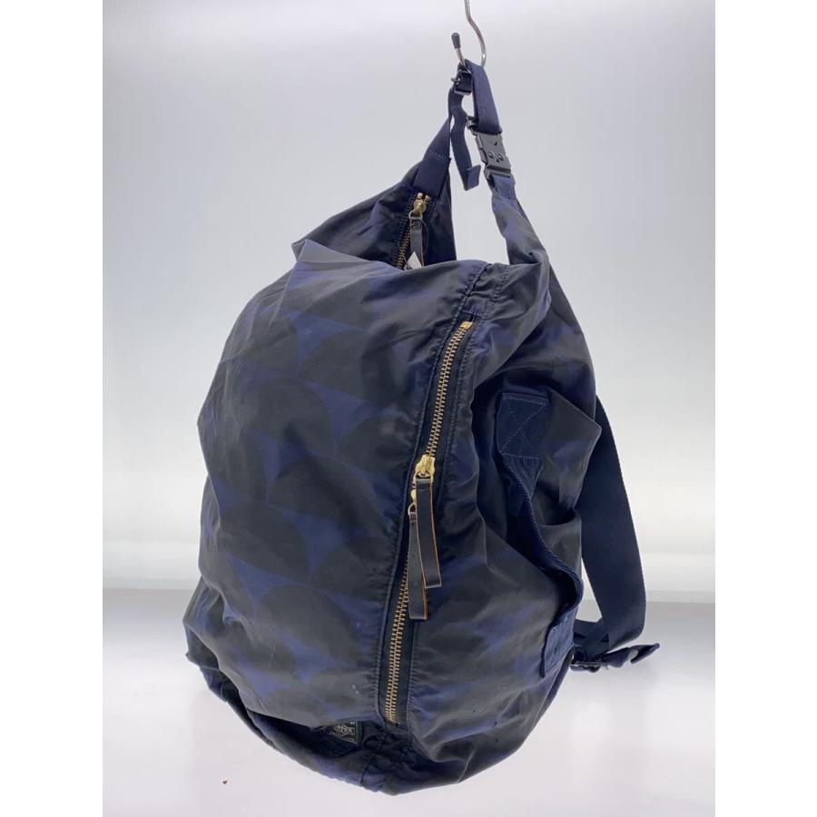 MARNI◇3way/ボンサックバックパック/リュック/ナイロン/ネイビー/総柄