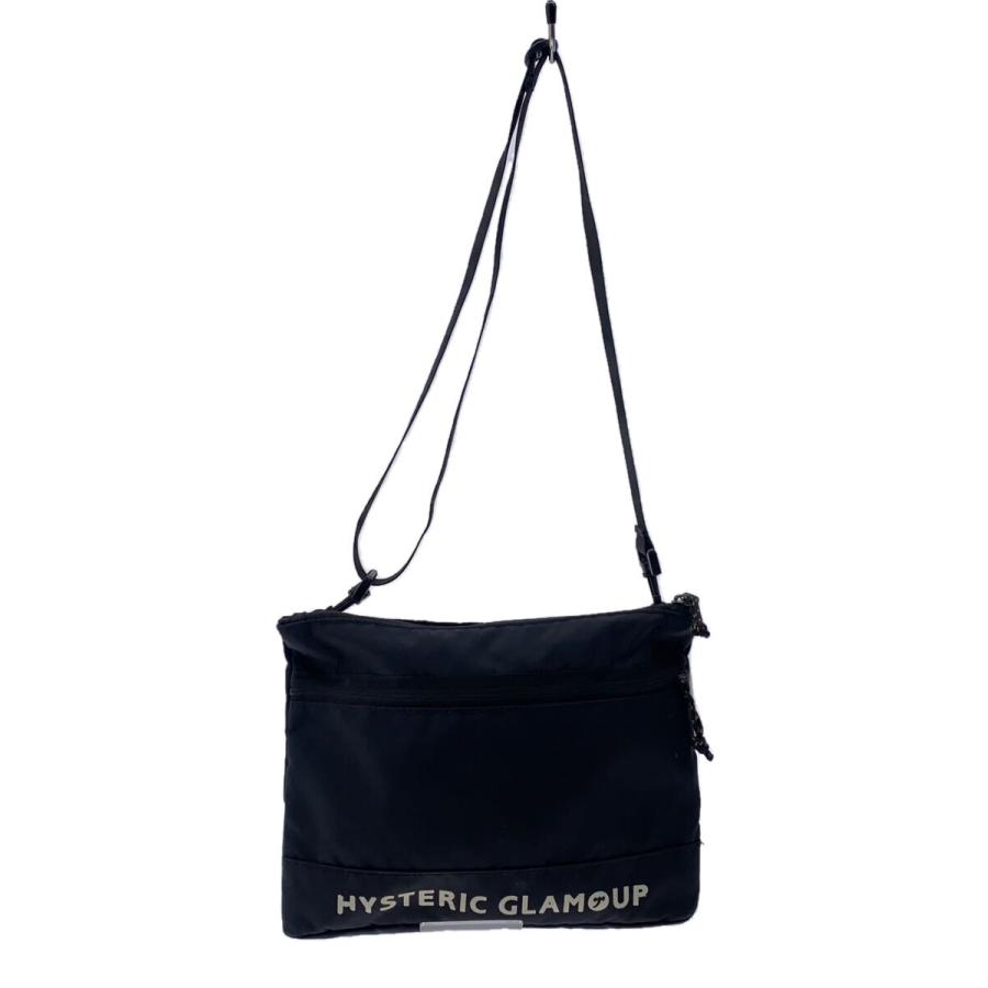 HYSTERIC GLAMOUR◇ショルダーバッグ/ナイロン/ブラック/プリント 