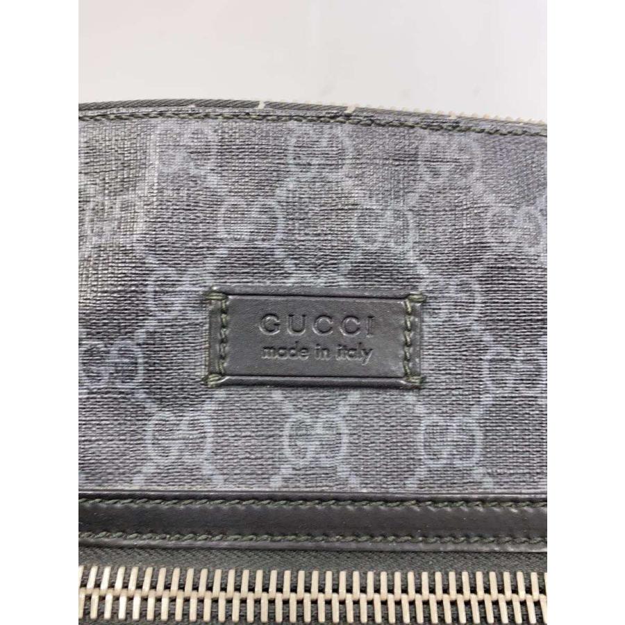 GUCCI◇ショルダーバッグ_GGスプリーム_タイガー/PVC/ブラック/総柄