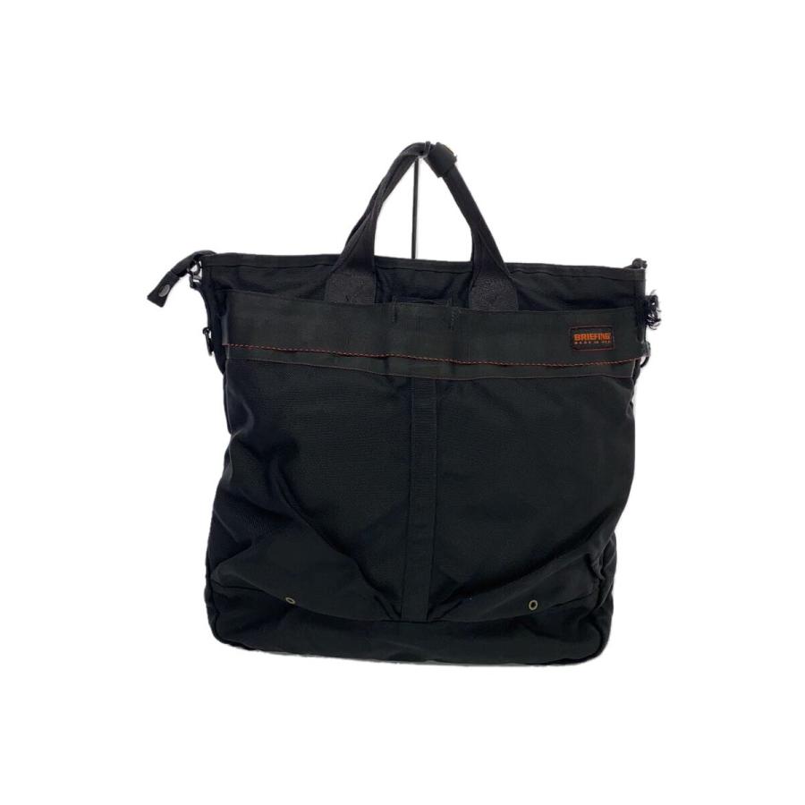 BRIEFING◇ヘルメットバック/トートバッグ/ナイロン/BLK/無地
