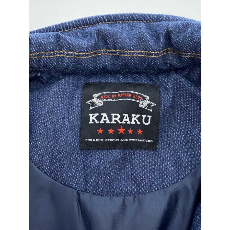 Karaku◇デニム切替ヒョウタンキルト中綿?ジャケット/M/ポリエステル 