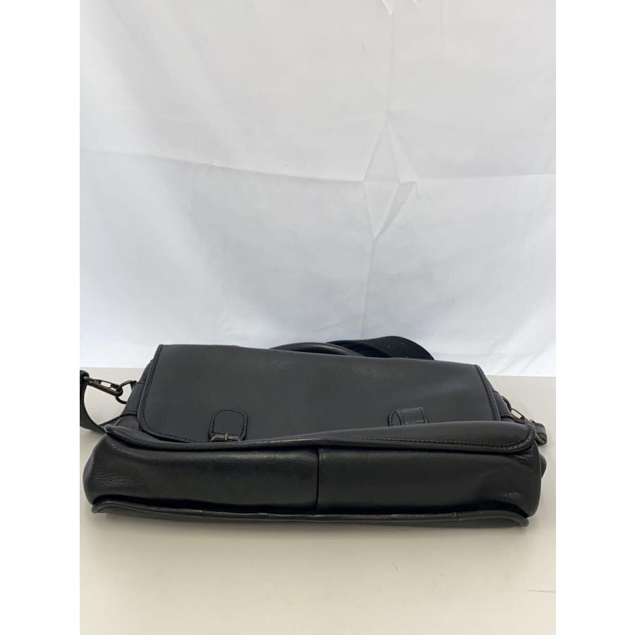 PORTER◆ショルダーバッグ/レザー/BLK/無地//_3