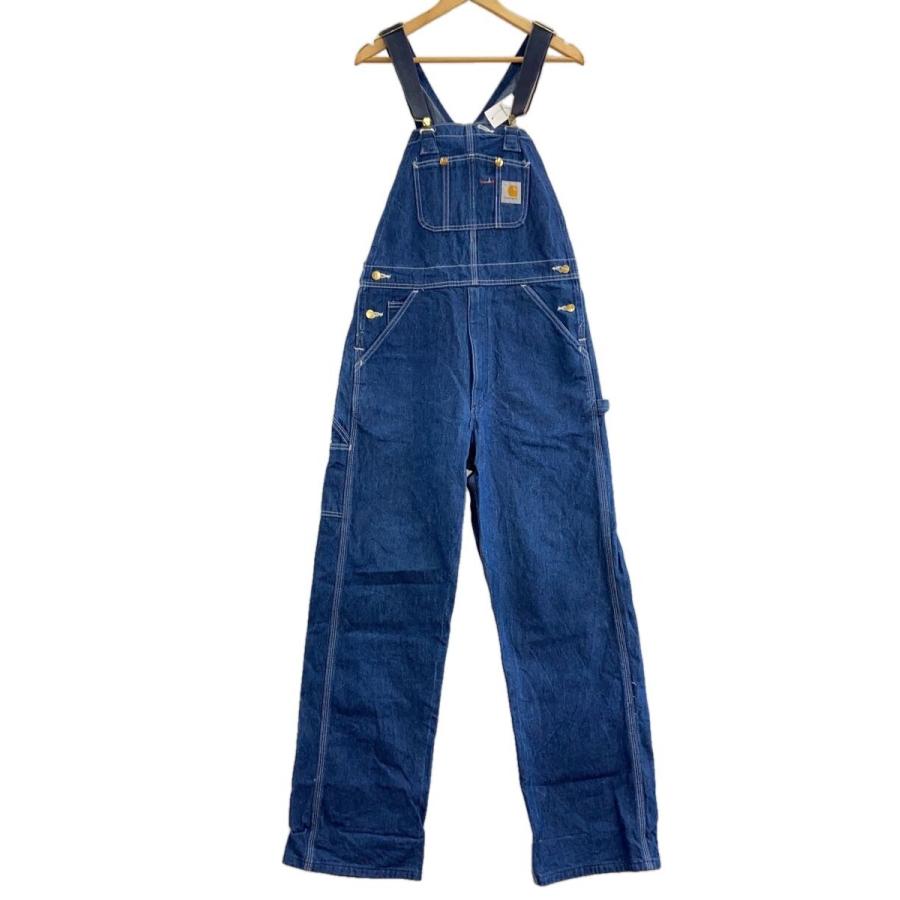 【買い得価格】Carhartt デニムオーバーオール 32 x 30 Carhartt◇オーバーオール/32/デニム/BLU/無地/R08 DNM// : セカンド