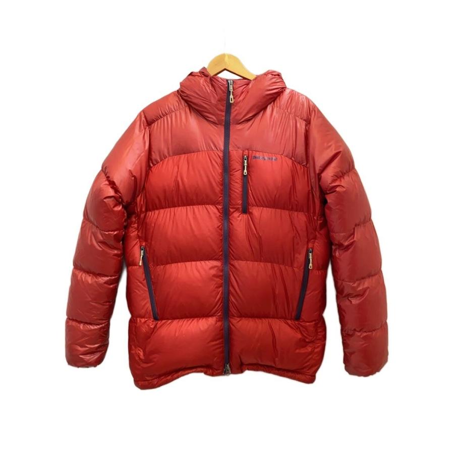   exhibition ダウンジャケット S/P 赤 ミッドウェイトダウン パファージャケット アクティブレッド