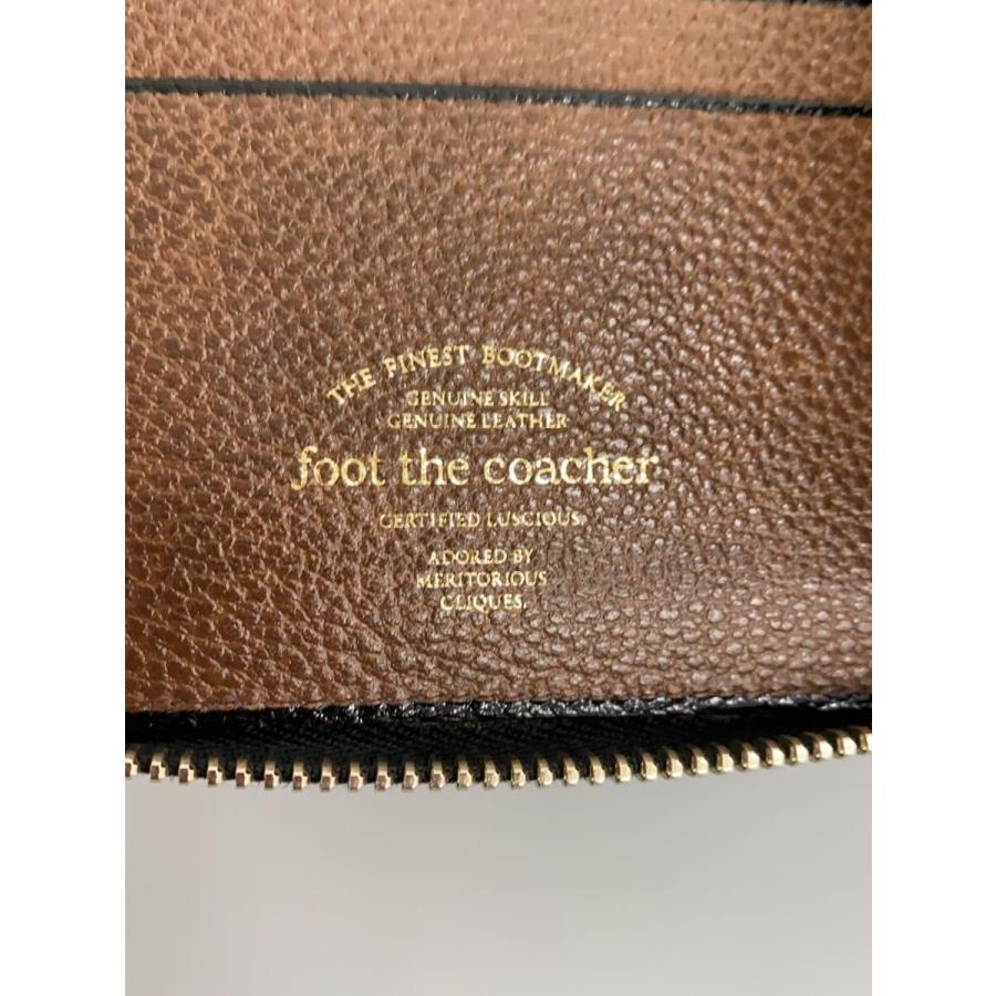 foot the coacher◇2つ折り財布/レザー/BLK/無地/メンズ : セカンド