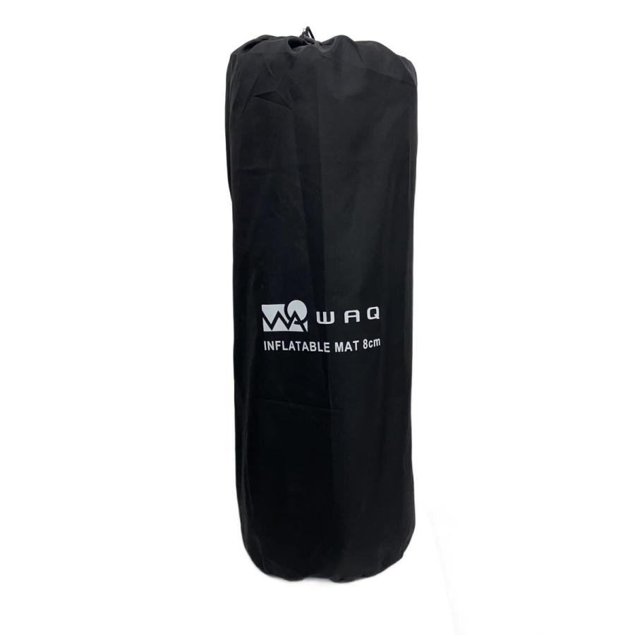 WAQ◇インフレーターマット/8cm/テントマット/1人用/BLK// : セカンド