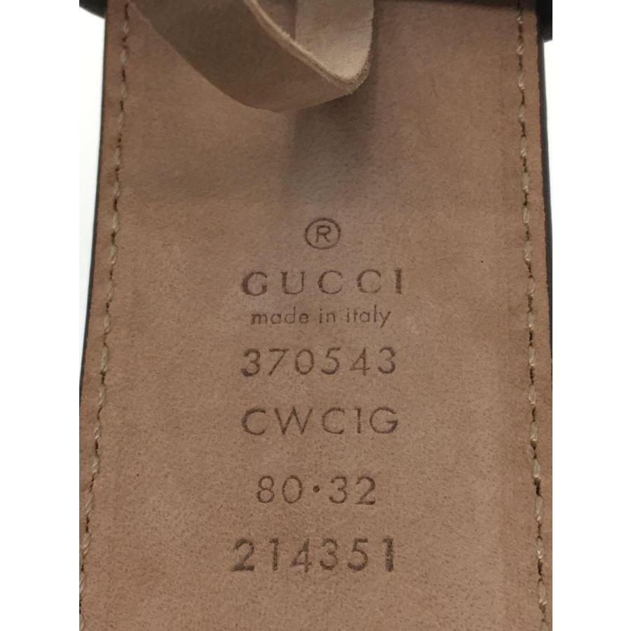 新作入荷20％Off GUCCI◆GG/インターロッキング/ベルト/レザー/CRM/総柄/レディース/370543