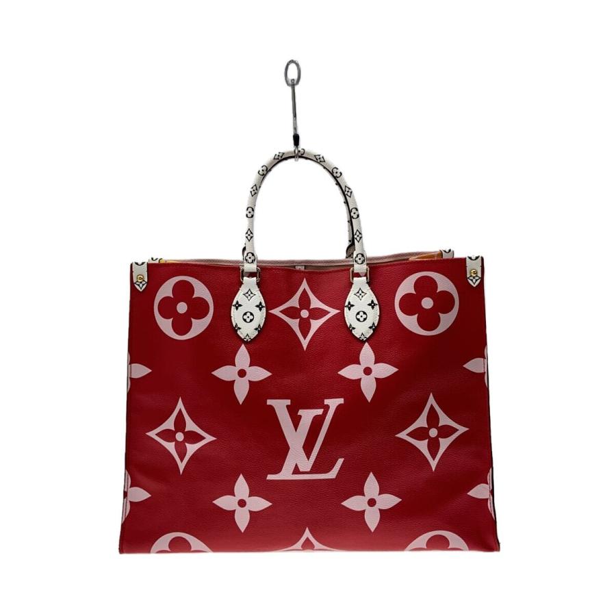 【美品】LOUIS VUITTON オンザゴー モノグラム・ジャイアント LOUIS VUITTON◇オンザゴーGM_モノグラム・ジャイアント_RED/M44569