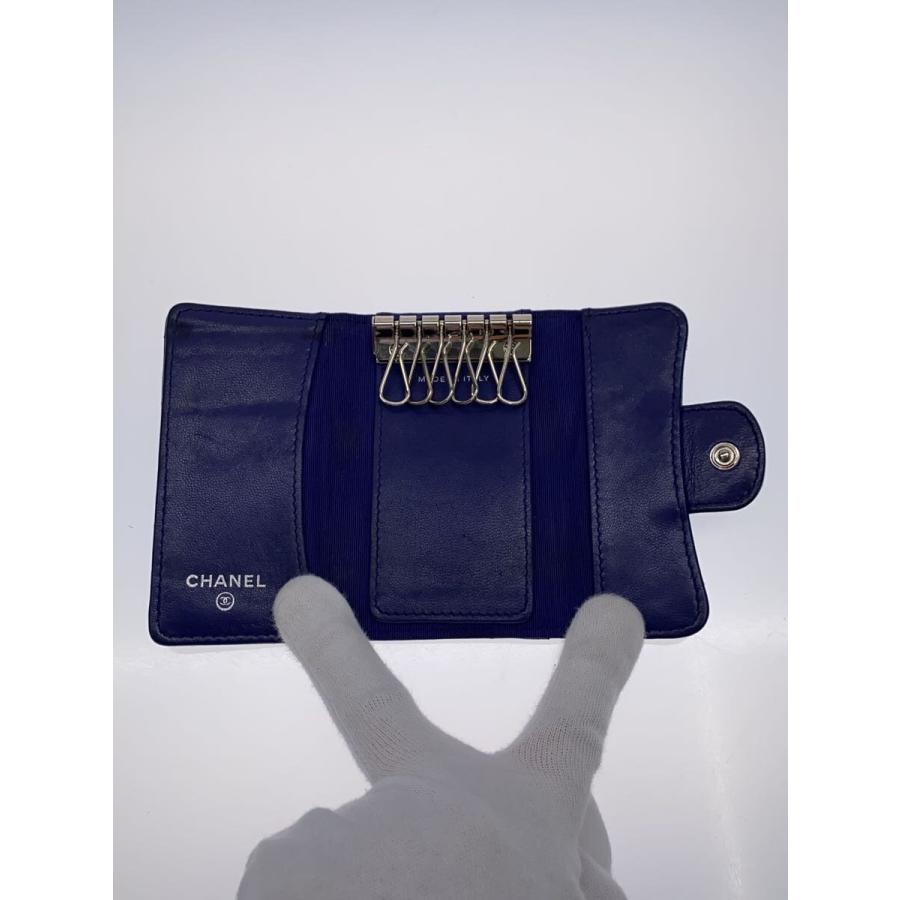 CHANEL◇キーケース/レザー/BLU/レディース// : セカンドストリート