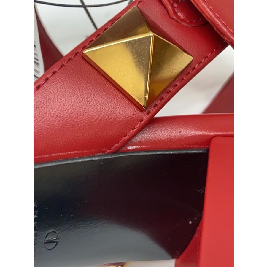 VALENTINO GARAVANI◇ローマンスタッズ/サンダル/36/RED/レザー