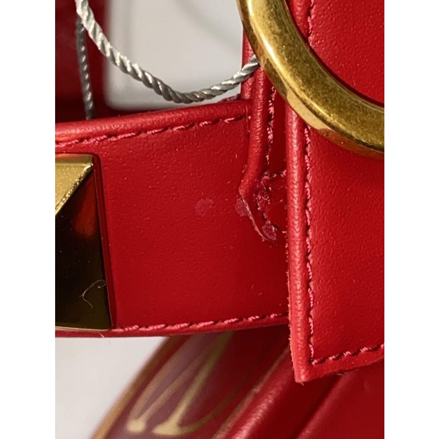 VALENTINO GARAVANI◇ローマンスタッズ/サンダル/36/RED/レザー