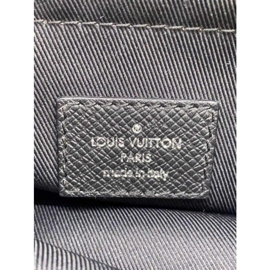 LOUIS VUITTON◇アウトドア・メッセンジャーPM_タイガ/牛革/BLK