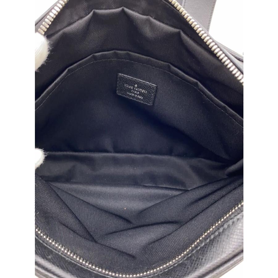 LOUIS VUITTON◇アウトドア・メッセンジャーPM_タイガ/牛革/BLK