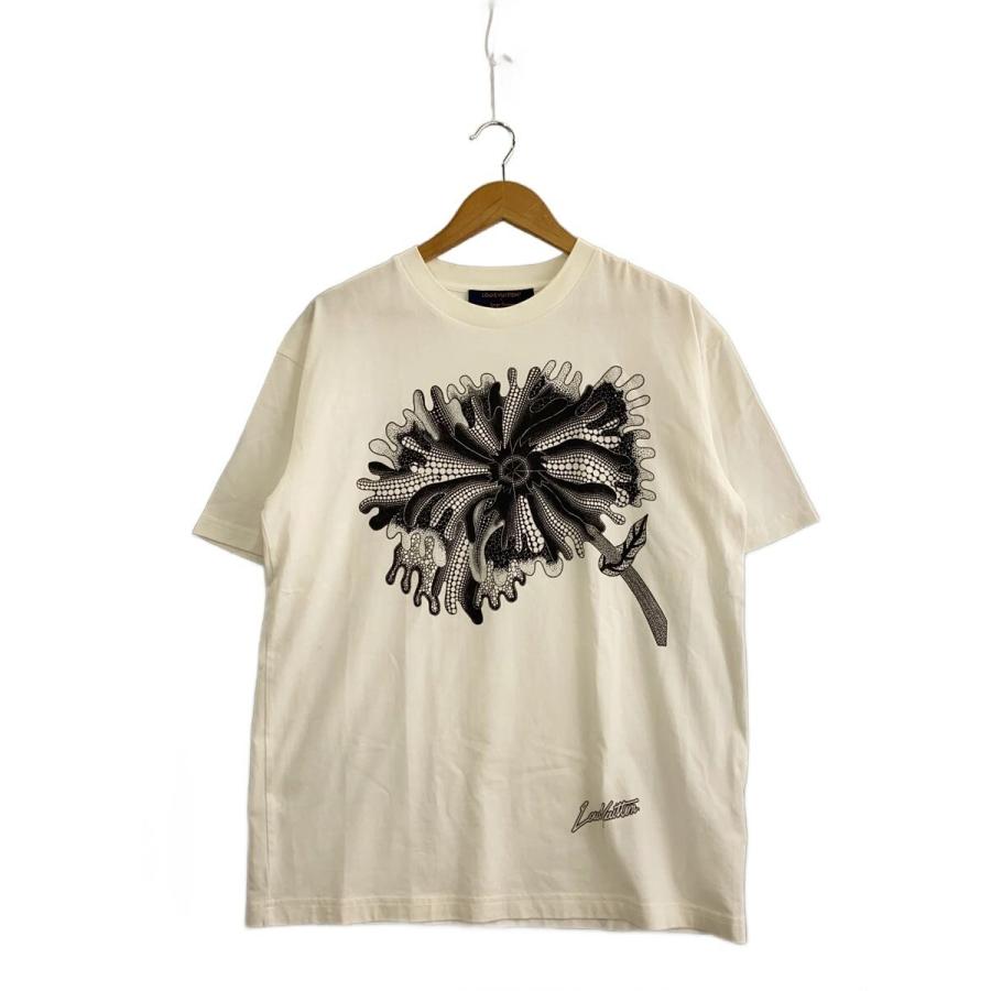 LOUIS VUITTON◇23SS/×草間彌生/Tシャツ/M/コットン/WHT/HOY37W