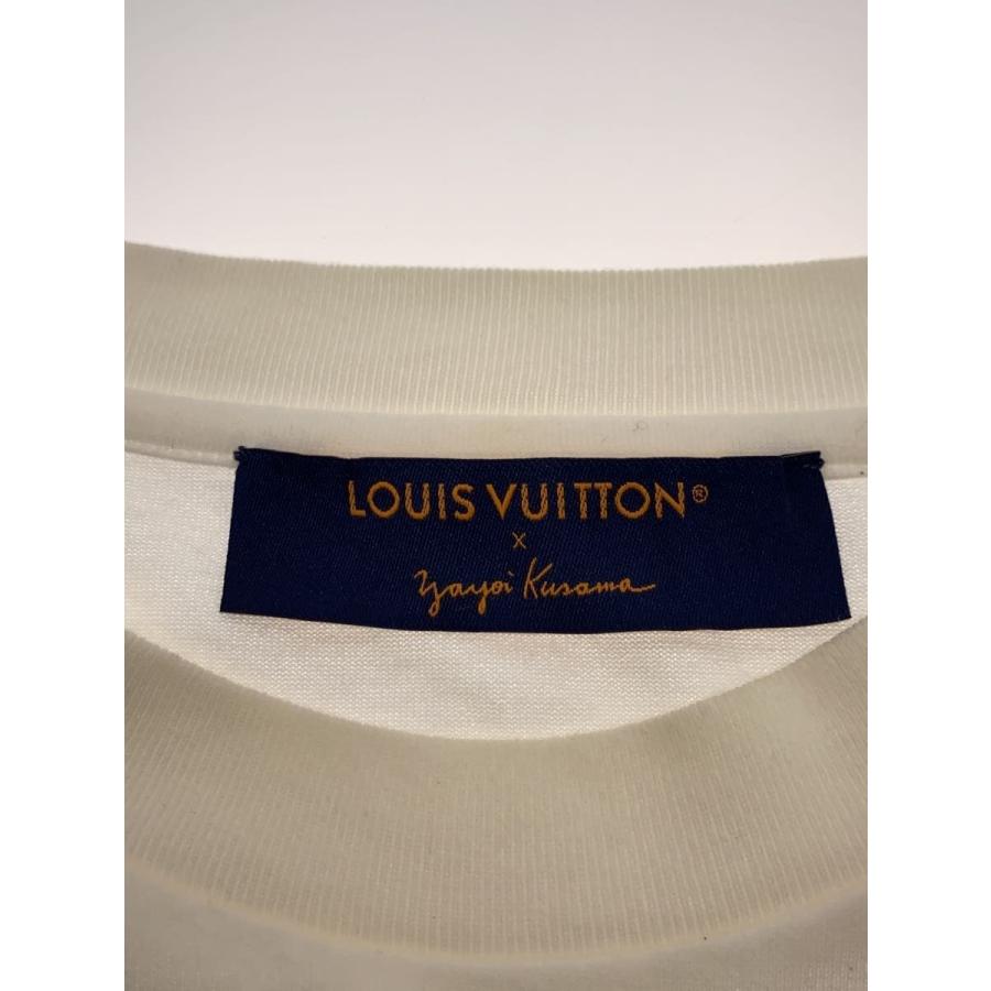 LOUIS VUITTON◇23SS/×草間彌生/Tシャツ/M/コットン/WHT/HOY37W
