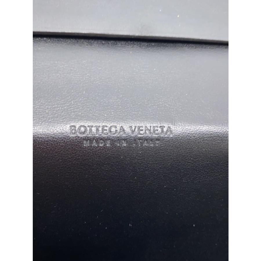 BOTTEGA VENETA◇デボスイントレチャート/長財布/レザー/BLK/メンズ