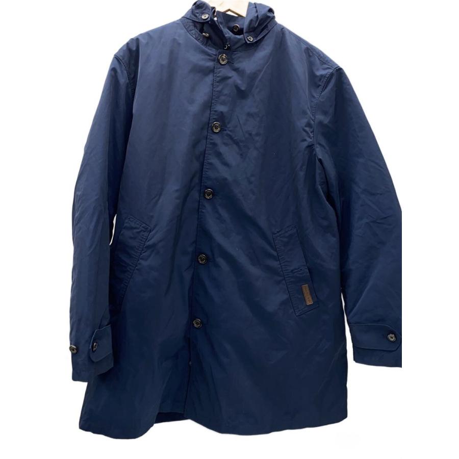 希少 LAUREN RALPH LAUREN ステンカラーコート ブルー POLO RALPH LAUREN◇インナーダウン付/ステンカラーコート/L