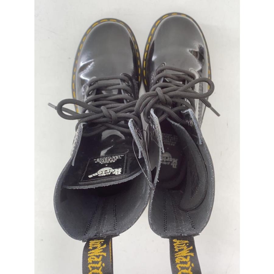 Dr.Martens◇レースアップブーツ/10ホール/size:EU38/BLK/エナメル 