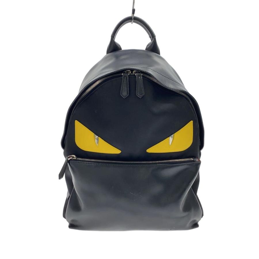FENDI◇リュック/レザー/BLK/7VZ012・O7E/モンスター : セカンド