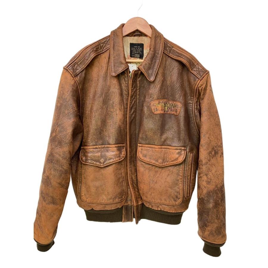 AVIREX◇フライトジャケット/XS/レザー/BRW/1978-01/A-2 : セカンド
