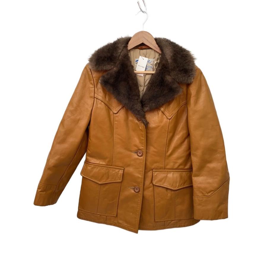 Schott◇80s/ランチコート/L/レザー/BRW/無地 : セカンドストリート