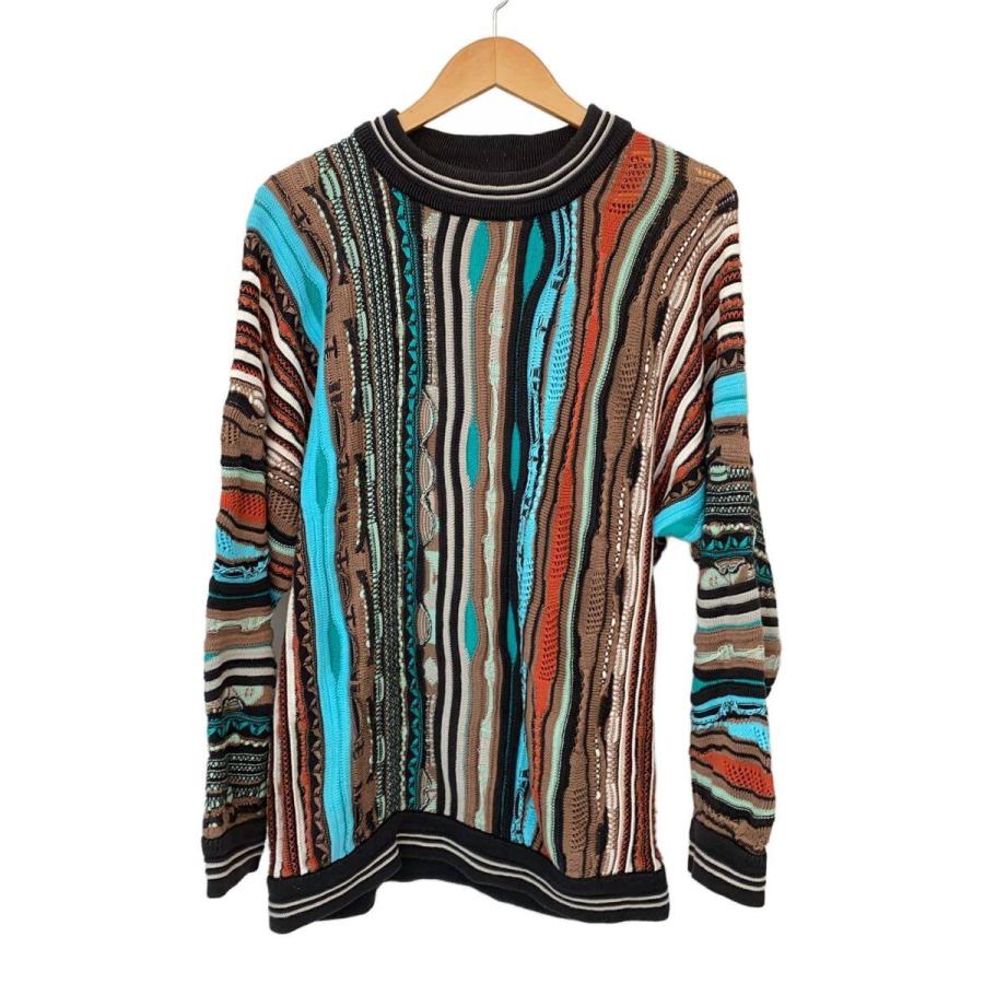 COOGI◇90s/3Dニット/ニット・セーター(厚手)/M/コットン/マルチカラー