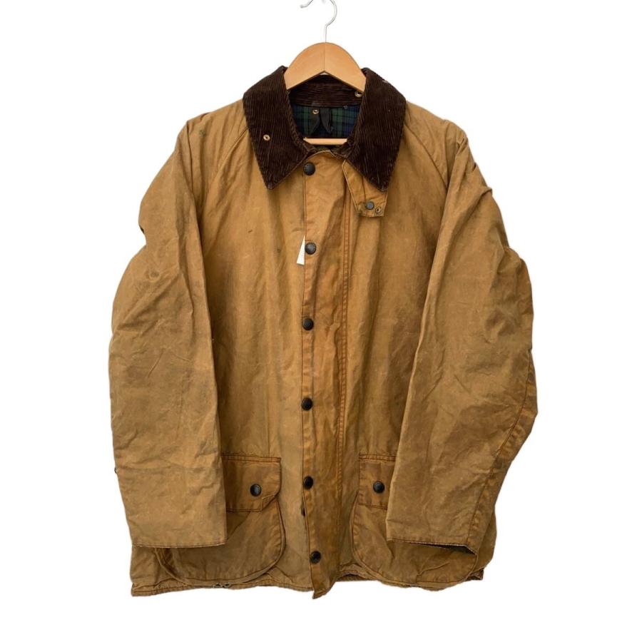 Barbour◇80s〜90s/Beaufort/オイルドジャケット/襟コーディロイ