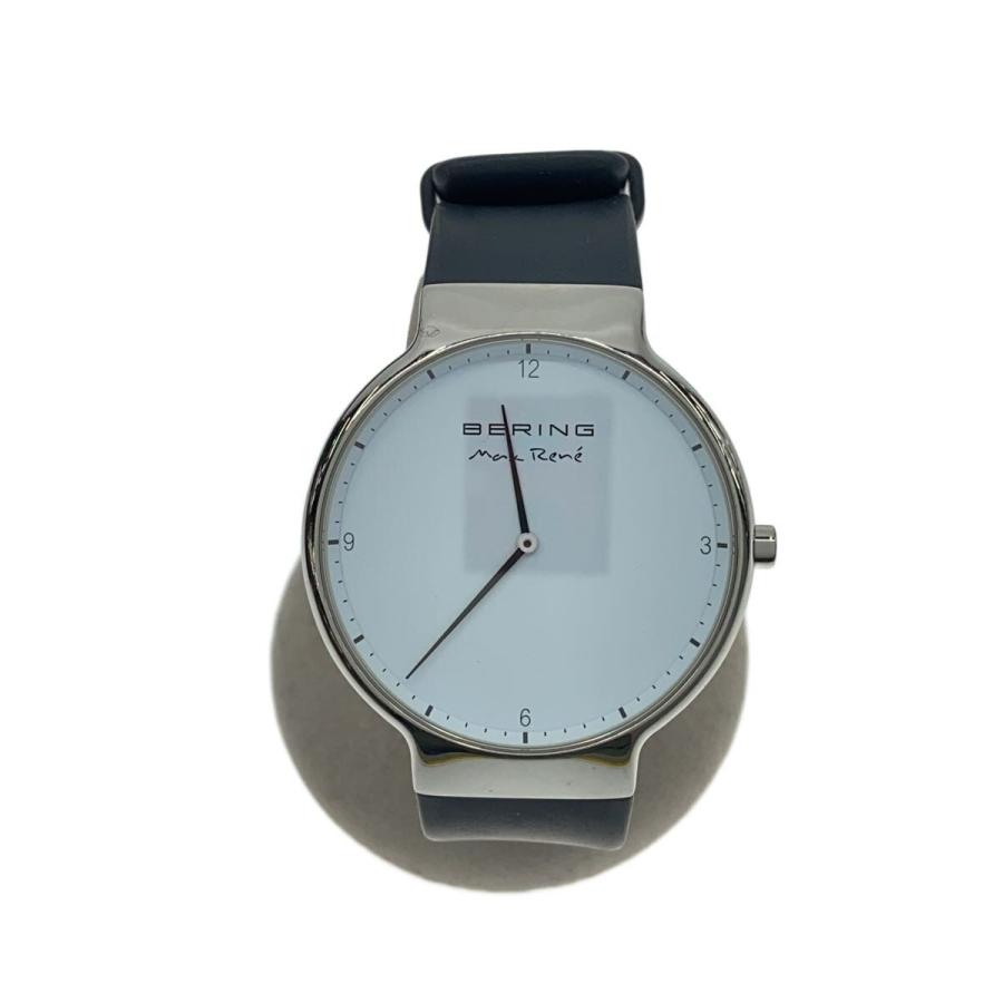 BERING◇MAX Rene Collection/クォーツ腕時計/アナログ/ラバー/WHT/GRY