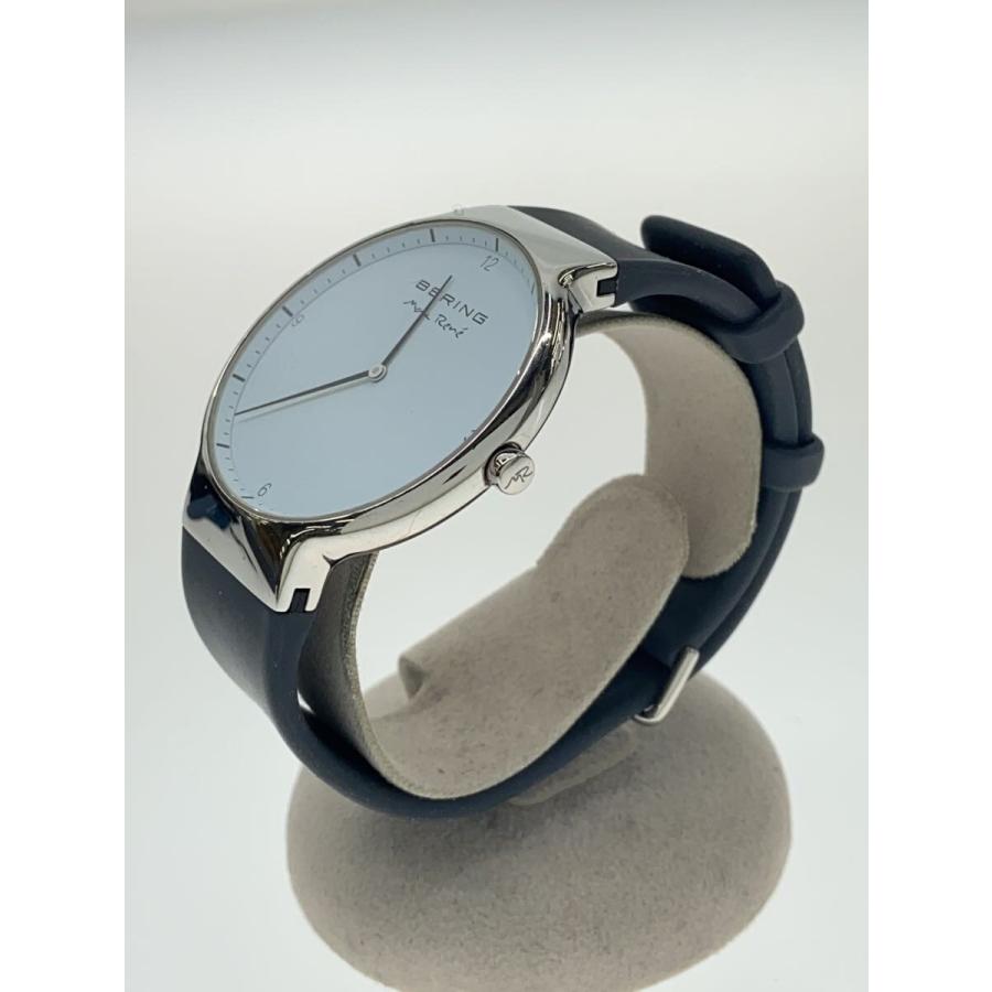 BERING◇MAX Rene Collection/クォーツ腕時計/アナログ/ラバー/WHT/GRY