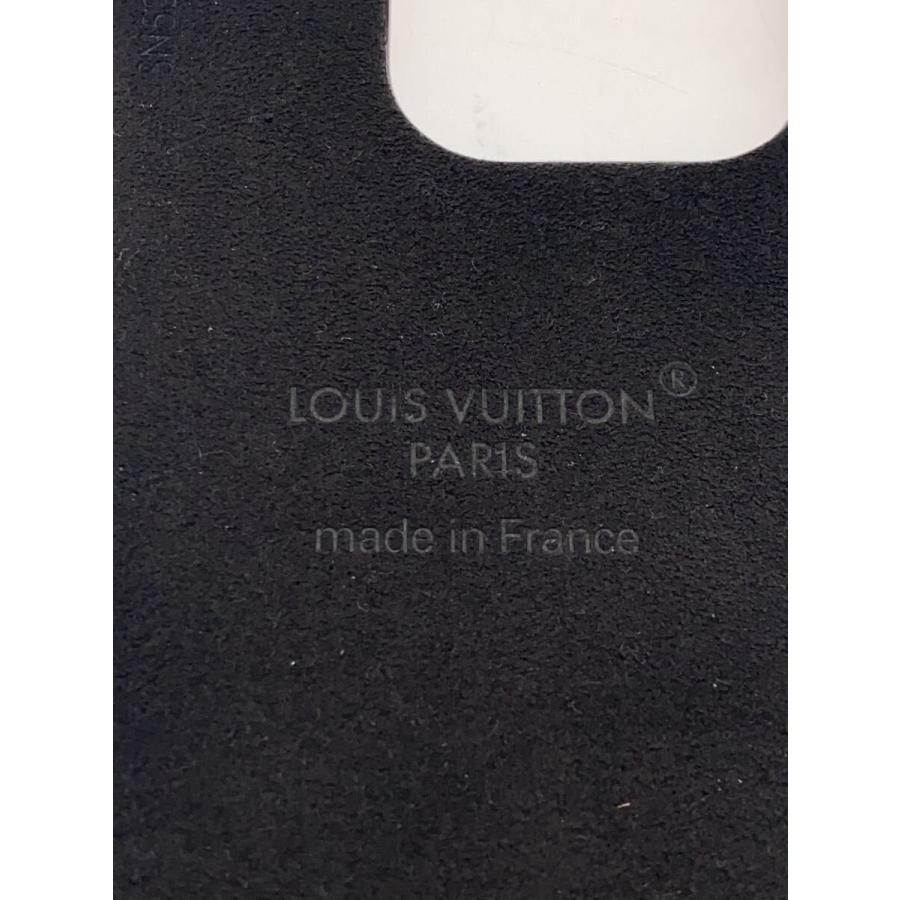LOUIS VUITTON◆24年製/バンパー/カーフレザー/iPhone16Pro/BLK/モノグラムキャンバス/M12551_2