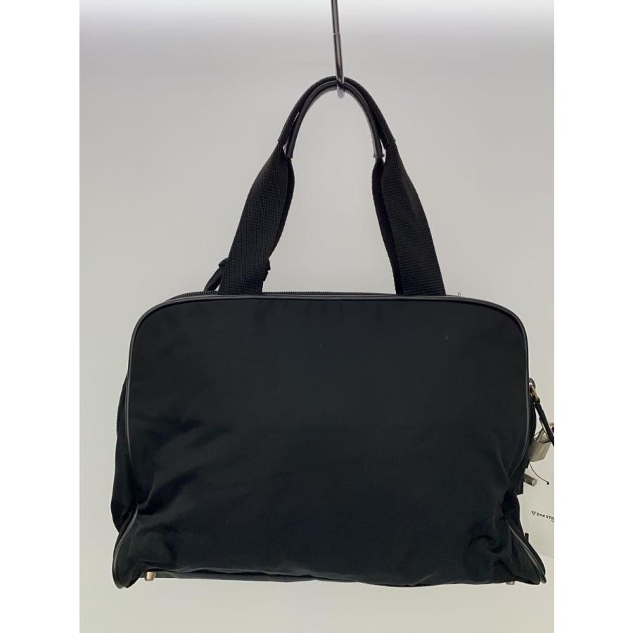PRADA◇三角ロゴプレート/ミニボストンバッグ/トートバッグ/ナイロン