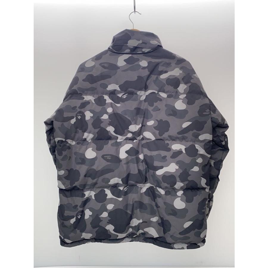 A BATHING APE◇Camouflage Down/ダウンジャケット/M/ポリエステル/GRY 