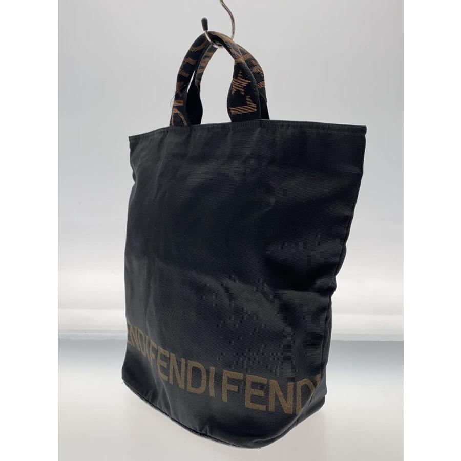 FENDI◇ハンドバッグ/トートバッグ/ナイロン/BLK/226226488098