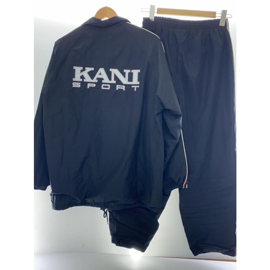 KARL KANI◇00s/トラックセットアップ/L/ナイロン/BLK/無地