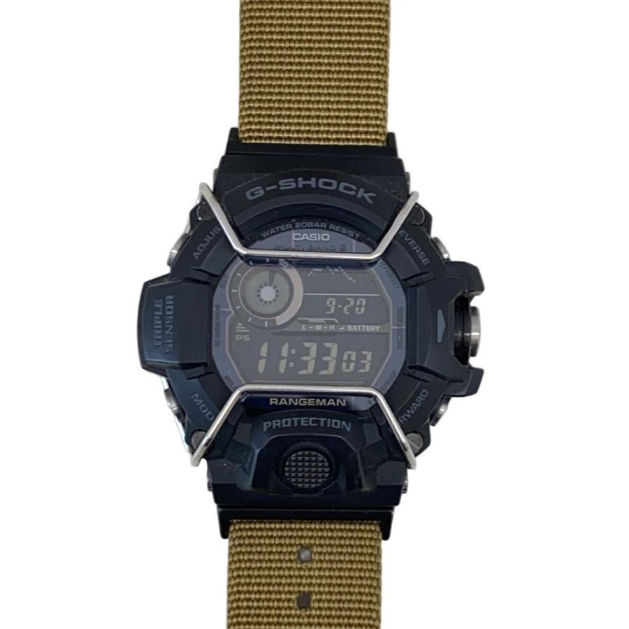 CASIO◇G-SHOCK/ソーラー腕時計/デジタル/WHT/KHK/GW-9400 : セカンド