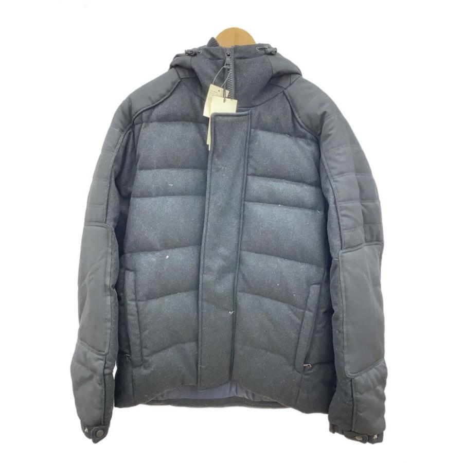 UNIQLO+J◇プレミアムダウンパーカー/ダウンジャケット/XL/ウール/BLK