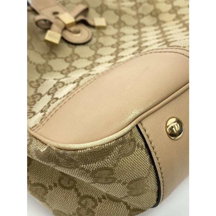 GUCCI◆トートバッグ/キャンバス/BEG/モノグラム/163805 002404｜ssol-shopping｜09