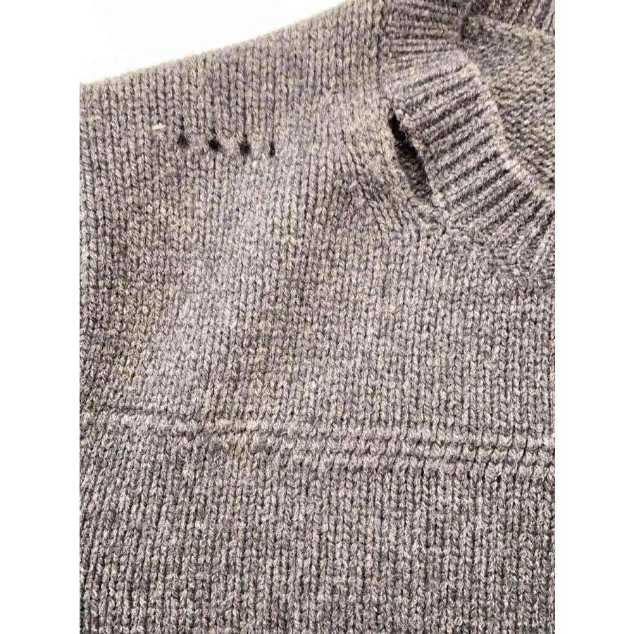 Helmut Lang◆Distressed Wool Blend Crewneck Sweater/セーター(厚手)/M/ウール/GRY｜ssol-shopping｜09