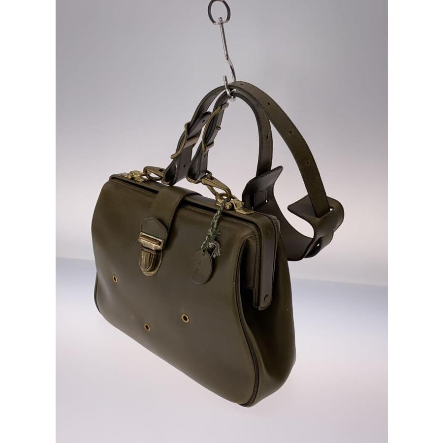 KICHIZO by Porter Classic  メールバッグL  カーキ KICHIZO by Porter Classic◇口枠ショルダーバッグ/レザー/カーキ/グリ