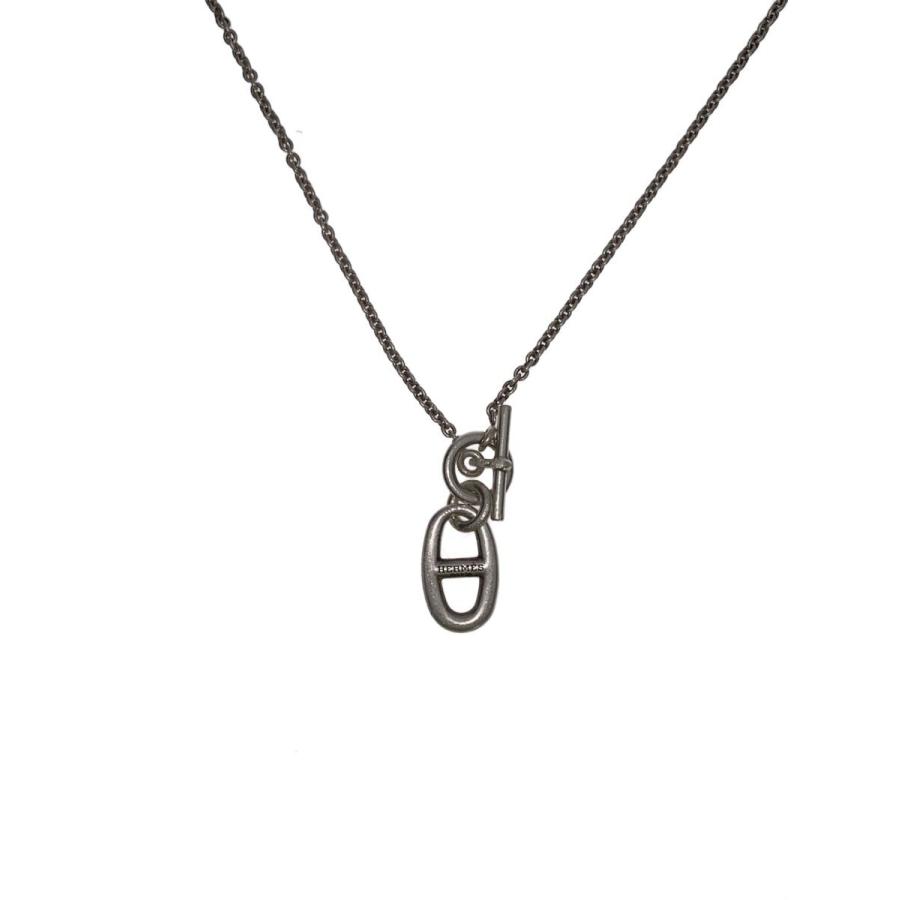 HERMES◇シェーヌダンクル アミュレット ネックレス/SV925/SLV/トップ