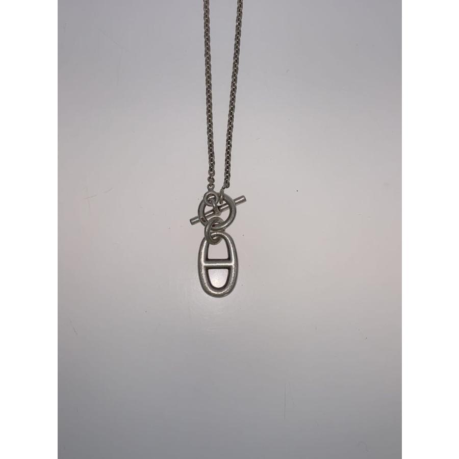 HERMES◇シェーヌダンクル アミュレット ネックレス/SV925/SLV/トップ