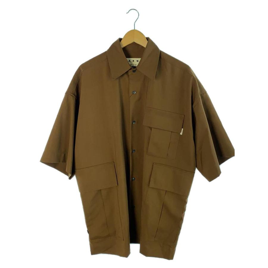 MARNI◇トロピカルウール半袖シャツ/44/ウール/BEG/CUMU0207A0 S45455 