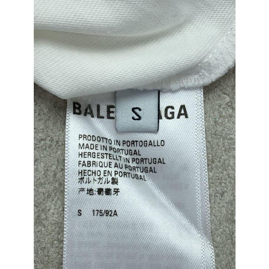 BALENCIAGA◆CITIES/PARIS/ロゴ/Tシャツ/S/コットン/WHT/612966｜ssol-shopping｜04