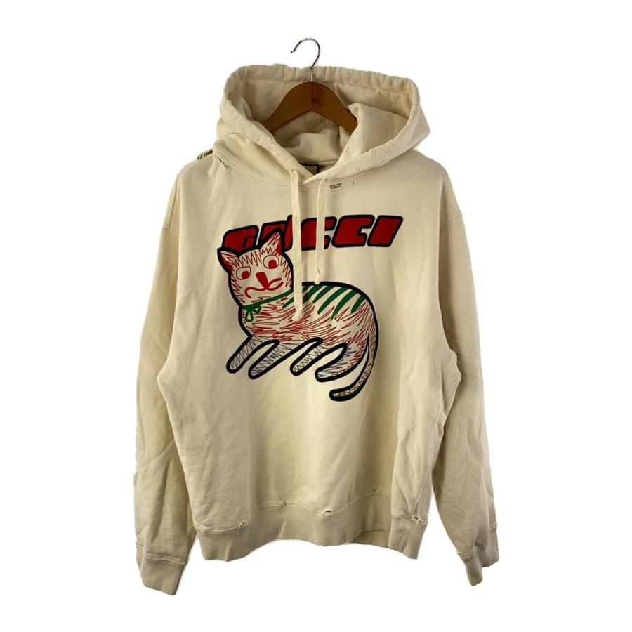 M*i様 GUCCI アイボリー パーカー GUCCI◇パーカー/L/コットン/IVO/無地/634674 XJCVV : セカンド