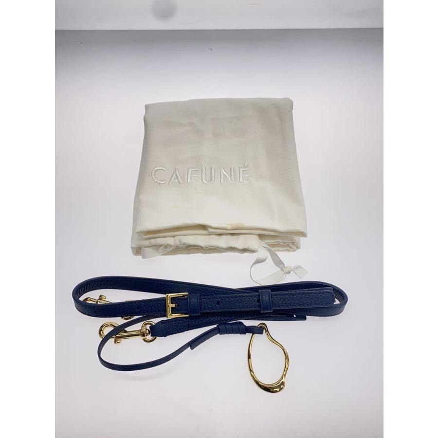 CAFUNE◇STANCE BAG/ハンドバッグ/レザー/NVY/無地/2way// : セカンド