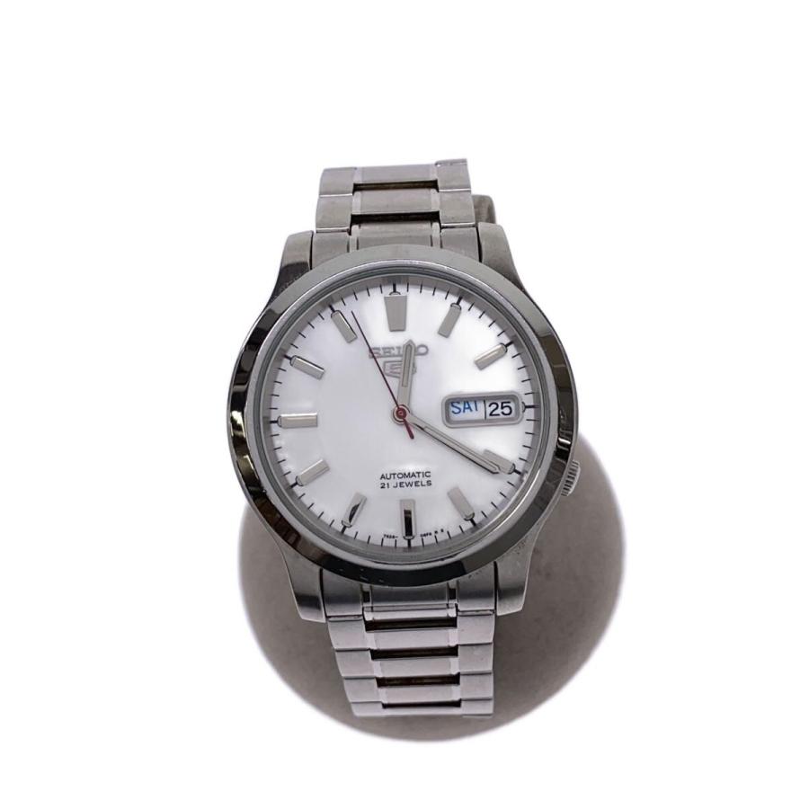 セイコー 手巻き アナログ 腕時計 シルバー SEIKO◇自動巻腕時計/アナログ/WHT/SLV/7s26-02j0// : セカンド